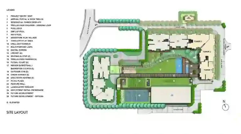 Pavani Mirai site master plan